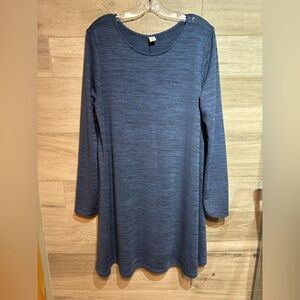 3/$30 Old Navy blue long-sleeve jersey-knit swing dress new with tags! Size XL